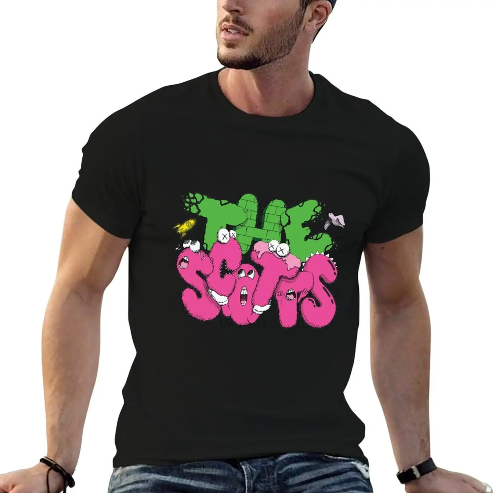 

The Scotts T-Shirt t shirts for man pack cotton man graphic t shirt black cotton t-shirt plain for man package T-shirt