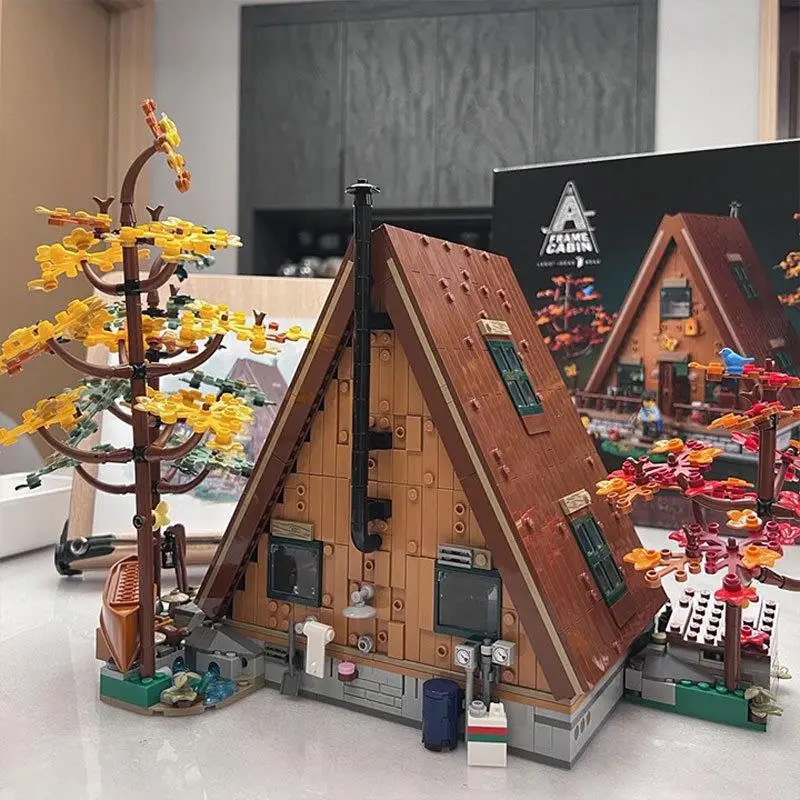 Creativo Street View architettura modello Forest Tree House A-type Puzzle Assembly Block Toy Boy Gift