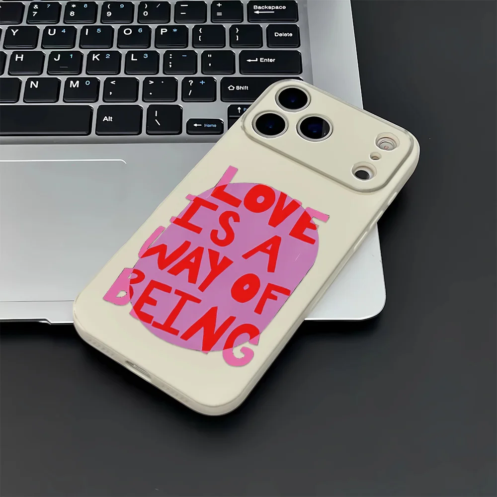

Чехол для телефона «Любовь — это способ быть собой» для iPhone 17 Pro Max/17 Pro/17/16/15/14/13/12/Pro/Plus — модный подарок для друзей, эстетичный чехол для телефона