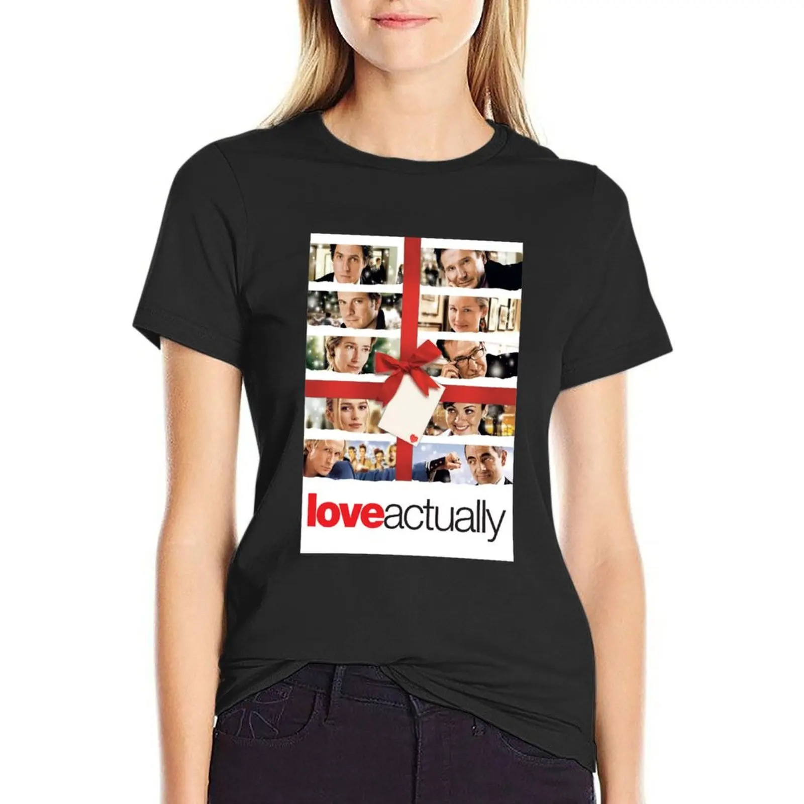 Camiseta de película Love realmente para mujer, blusa, camisetas, ropa de verano