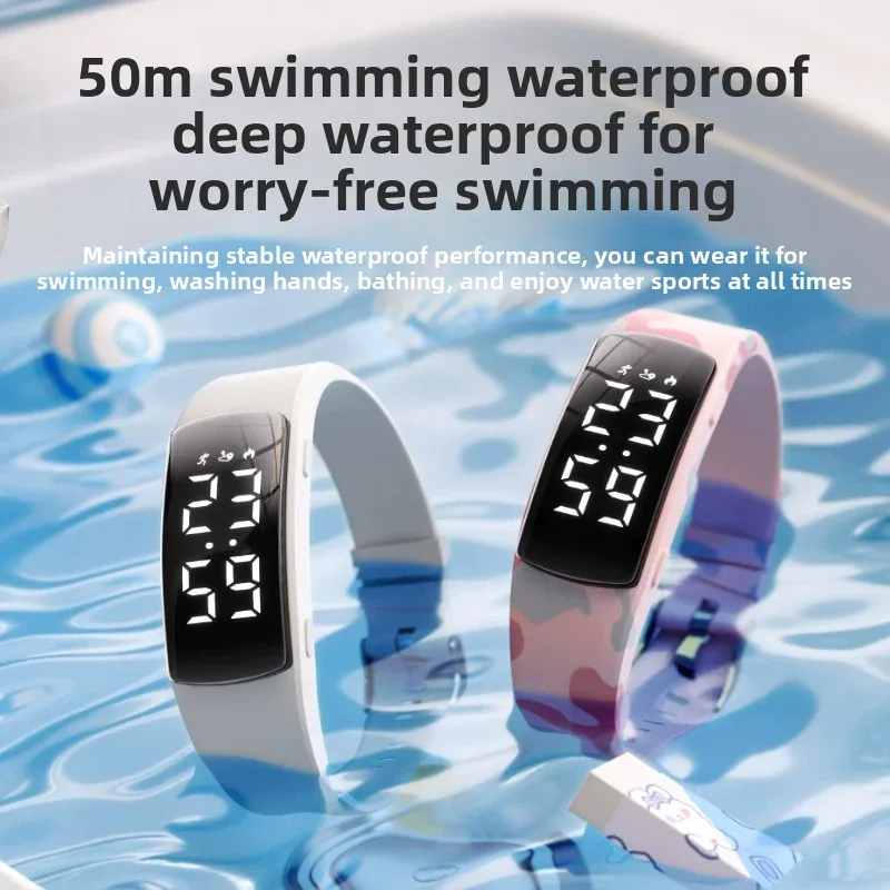 Ladies Smart Watch Waterproof 30M Swimming Diving Silent Vibrate Alarm Electronic Fitness Pedometer Calorie Running