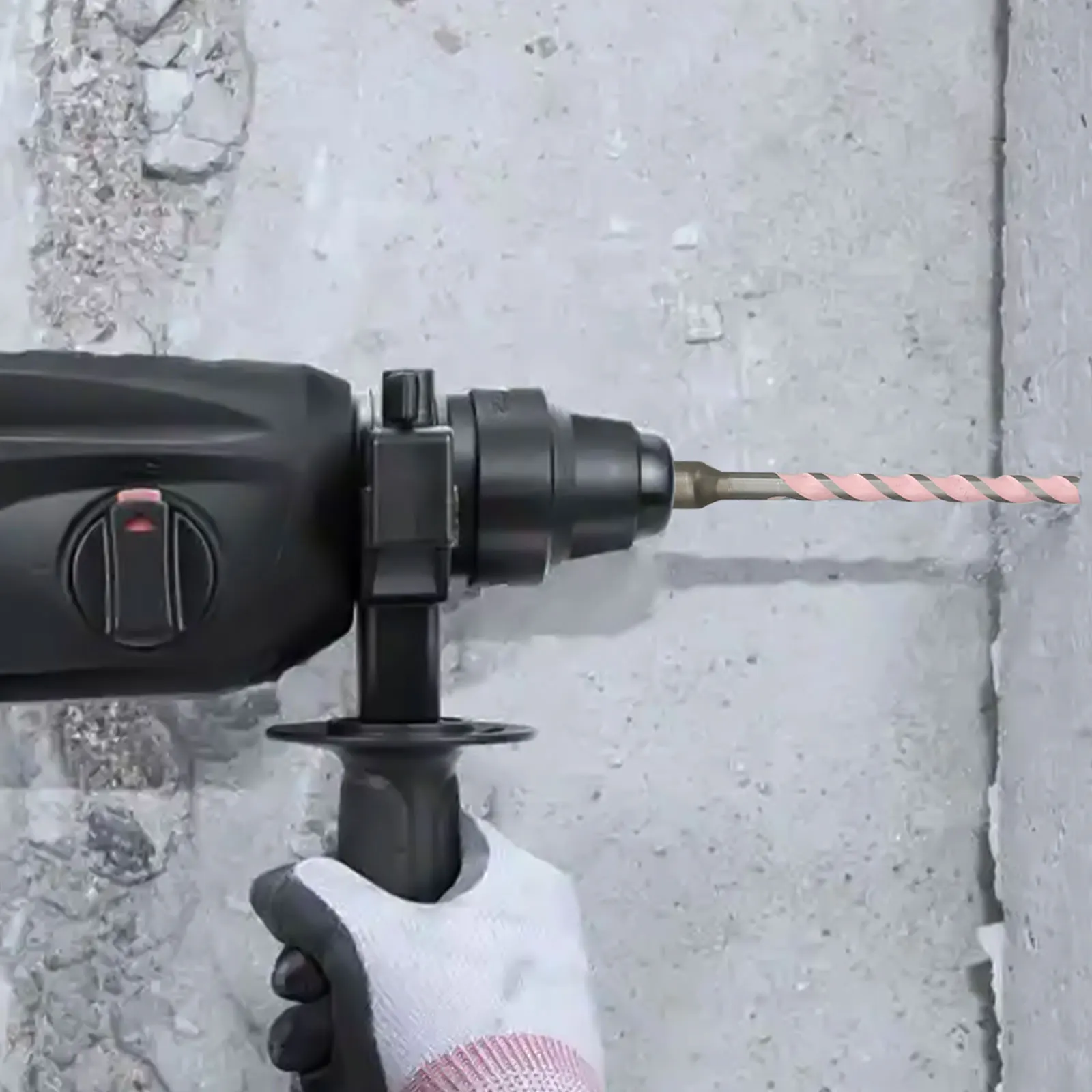 For Concrete Drilling Carbide Tip Drill Concrete Drill Bit Precise Drilling Quick Change System Wear Resistance