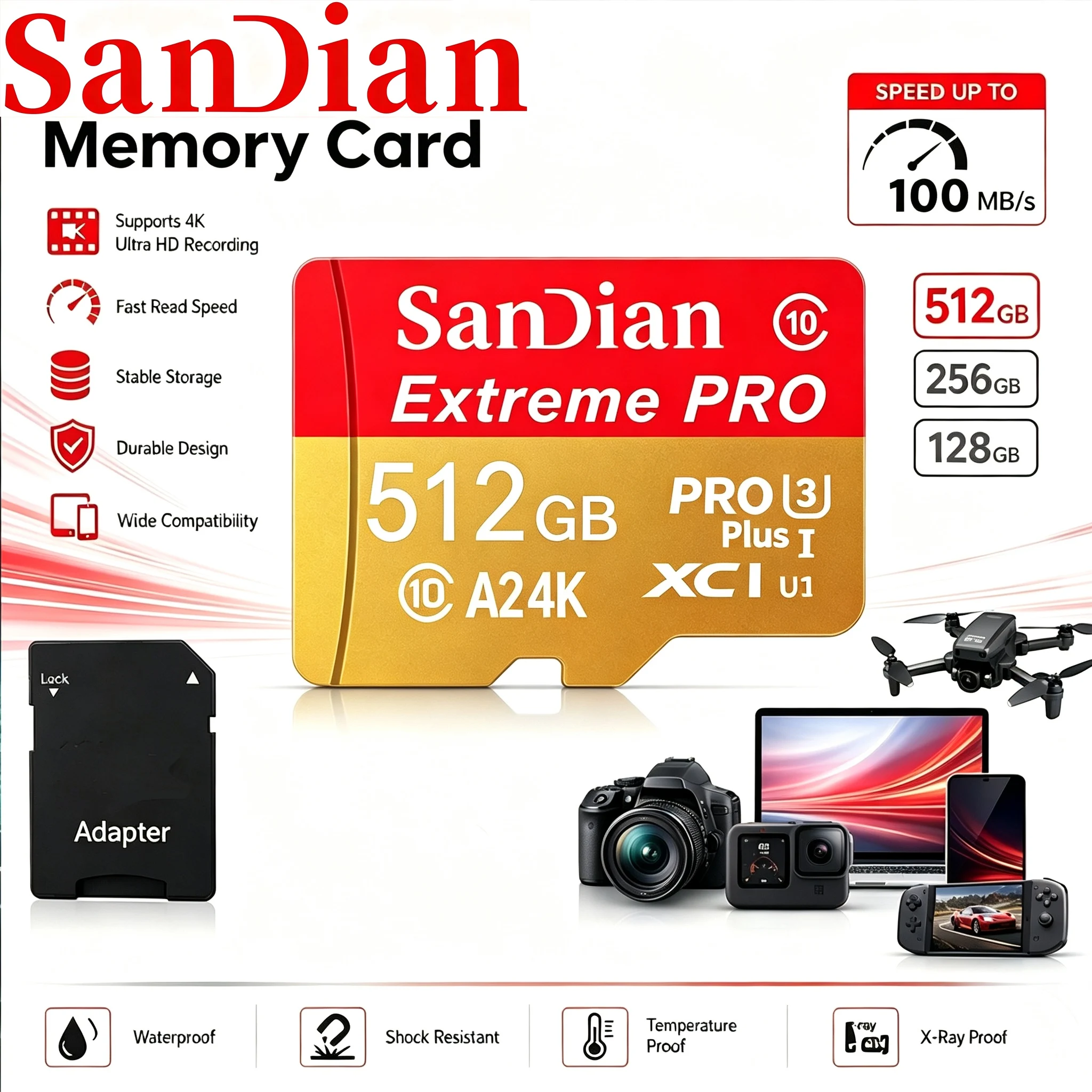 Gaming Console For Phone - การ์ดหน่วยความจำคุณภาพสูง 512GB 256GB 128GB 64GB การ์ด
