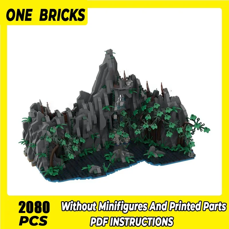 

Castle Bricks Magical Rings Moc Building Blocks Movie Scene Forbidden Pool Model DIY Assembly Street View Toys Child Gifts