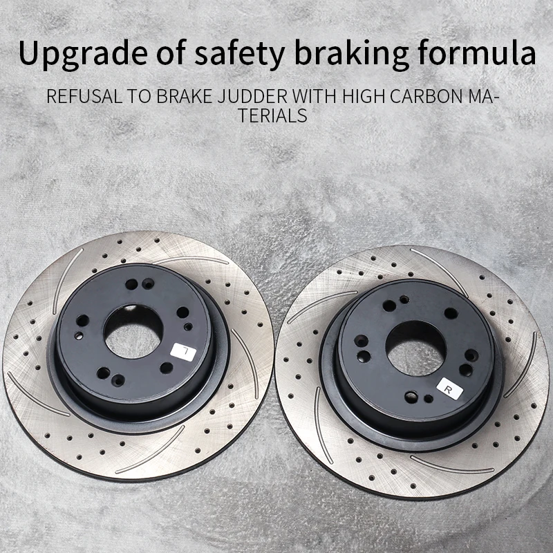 Noiseless brake shaking car brake discs automotive brake rotors for Cadillac Cimarron C5 CT5-V CT6 Eldorado ELR Escalade