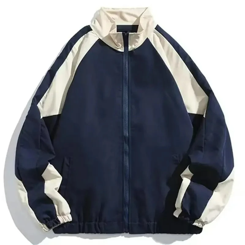 

Reflective Striped Jacket 2025 Men Hip Hop Streetwear Coat Zipper Up Jacket Windbreaker Harajuku Thin Coats Sports Black Blue
