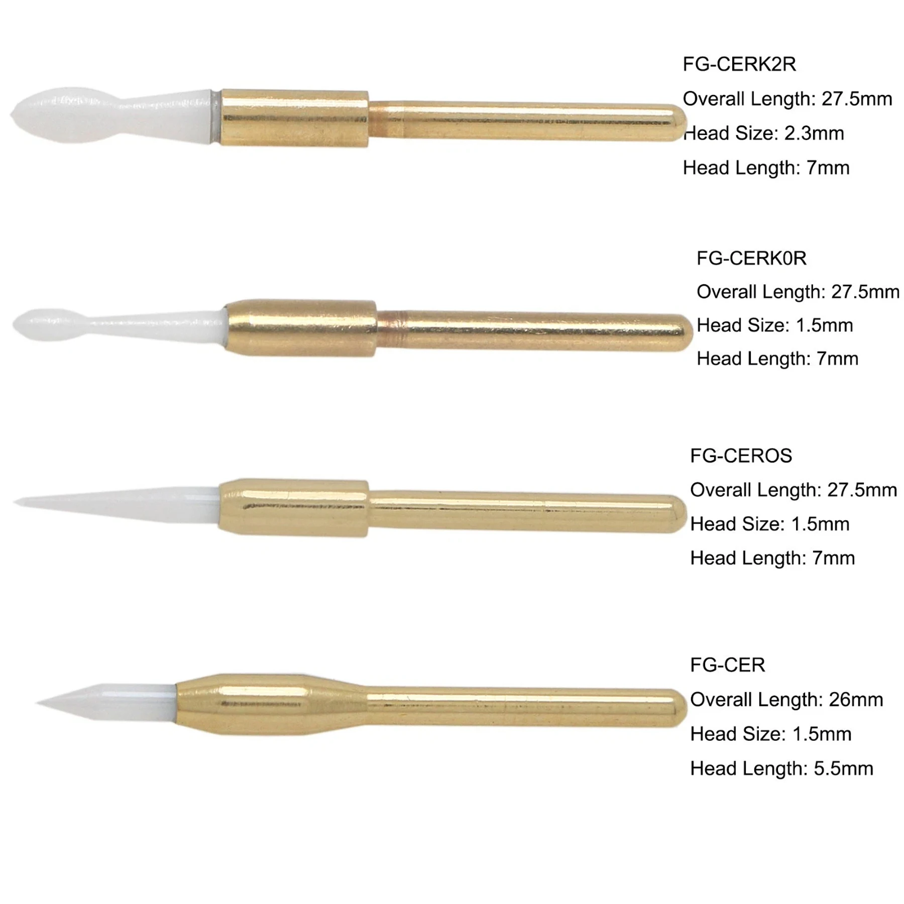 Dental Surgical FG Burs Soft Tissue Trimmer Ceramic Burs Gingival Precise Cut Teeth Whitening