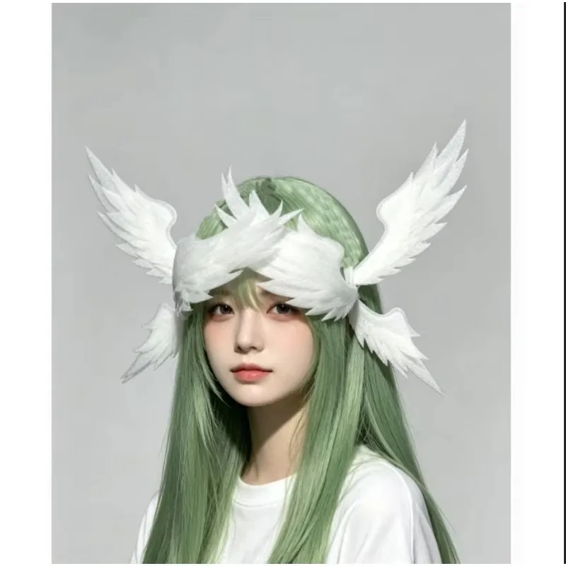 2pcs/Angel Wings Hair Clips for Women, Layered Feather Alligator Clips, Cosplay Lolita Headpiece for Party Halloween Costume