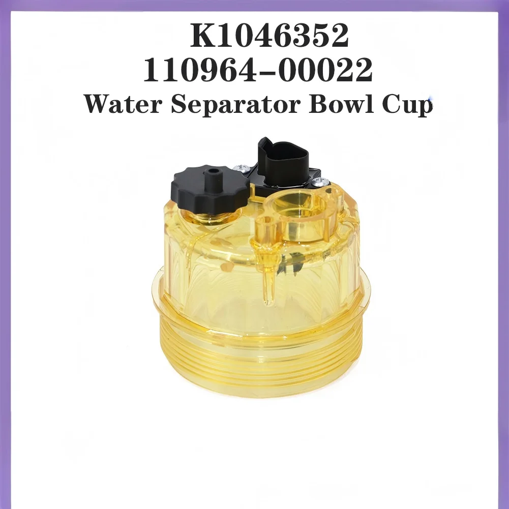 PL270PL420 DX140LC DX180LC DX225LC DX255LC DX300LC DX350LC for Doosan Fuel Filter Water Separator Bowl Cup K1046352 110964-00022
