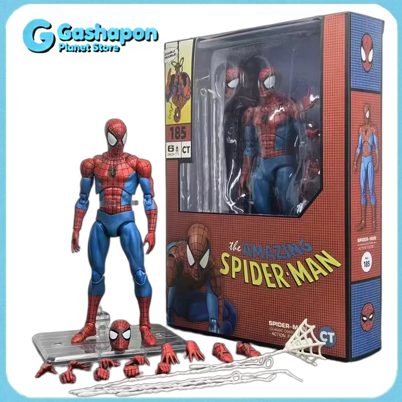 

Игрушки CT Toys, фигурка Человека-паука Mafex 075, коллекционная фигурка Человека-паука, версия из комиксов, 6 дюймов, модель, детские праздничные подарки