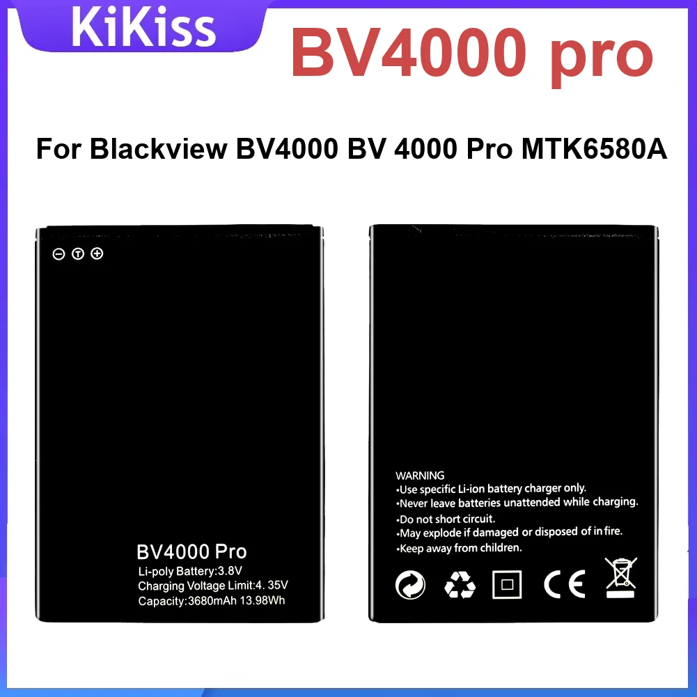 

High-Capacity Premium Mobile Phone Battery BV4000 Pro For Blackview MTK6580A 3680Mah