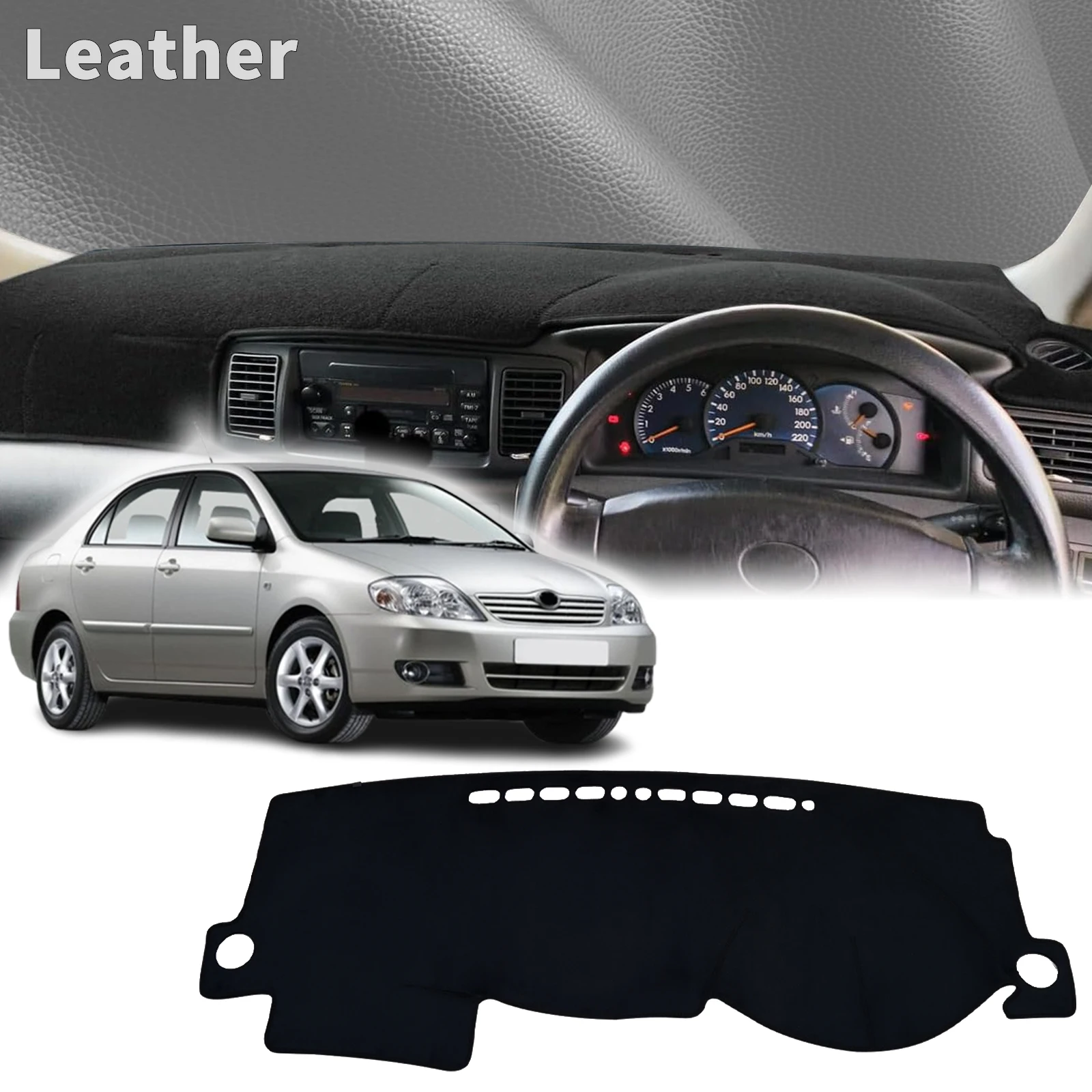 

fit for Toyota Corolla E120 E130 2000-2007 Car Accessories Protective Carpet Dashmat Dashboard Cover Pad DashMat Sunshade