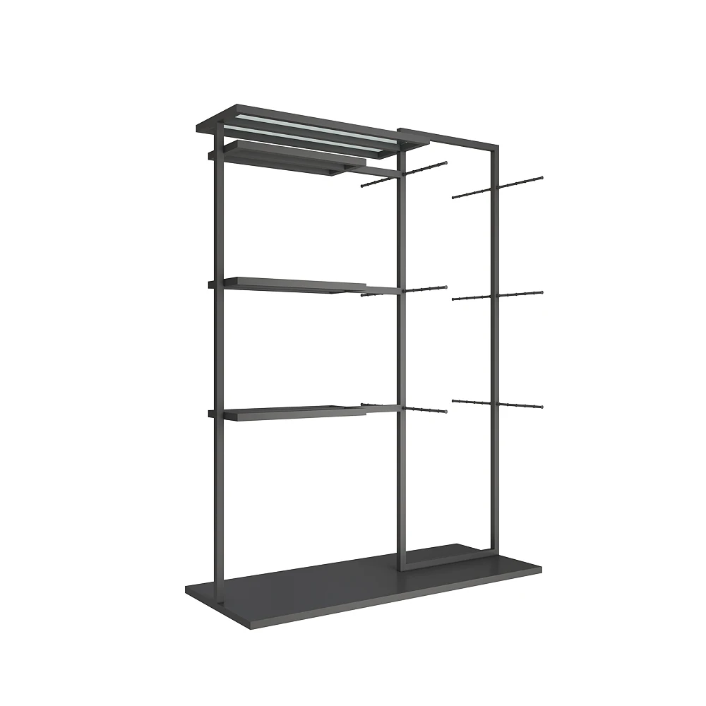 

Paint Metal Floor Stand Retail Underwear Store Fixtures Furniture Gold Lingerie Display Rack