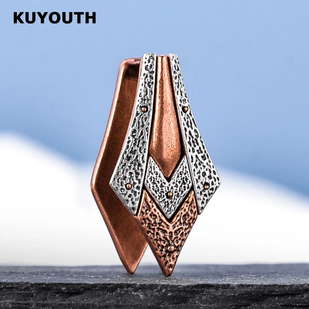 

​KUYOUTH Retro Copper Rhombus Ear Weight Hanger Expanders Gauges Earring Piercing Body Jewelry Stretchers 2PCS 12mm