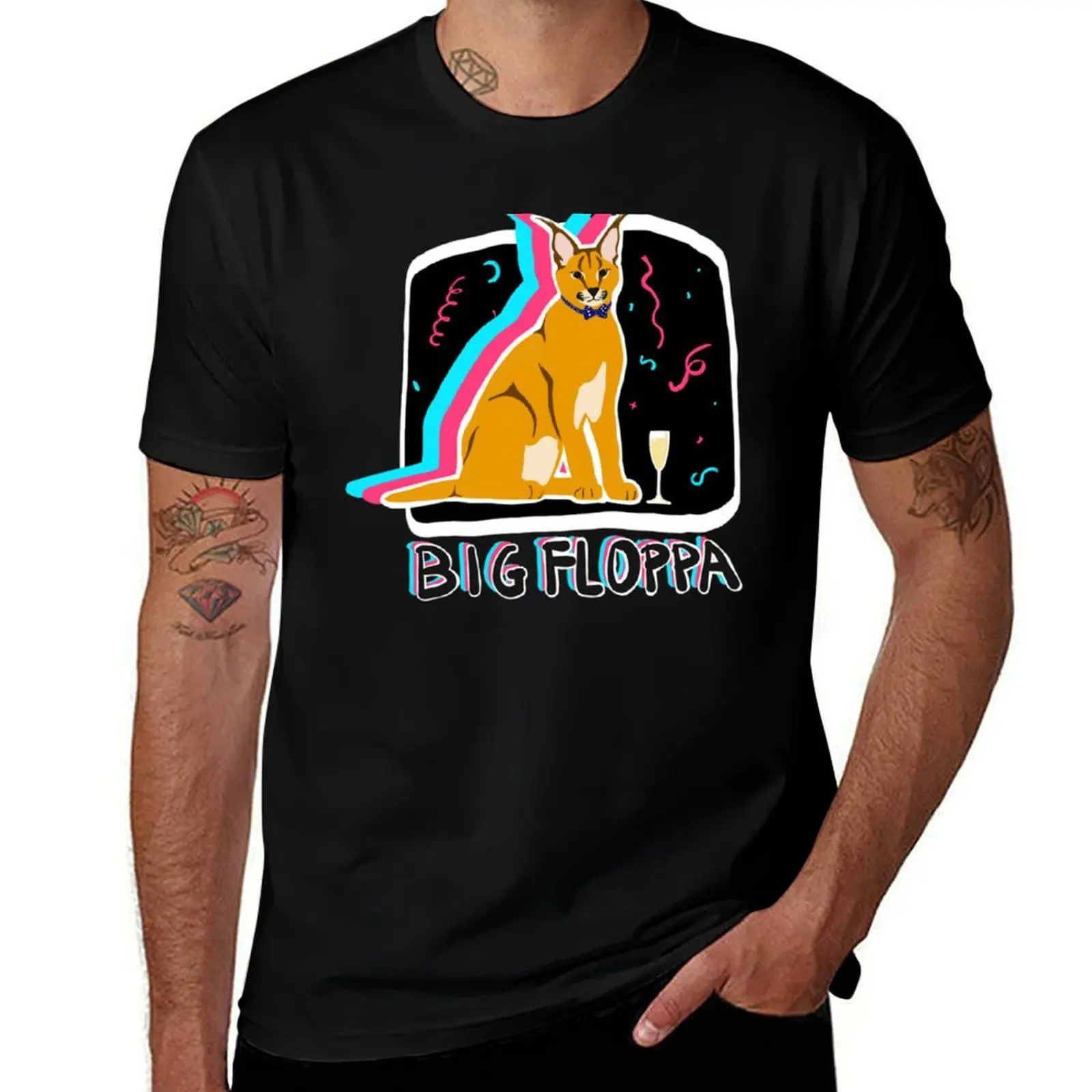 Big Floppa(4) T-Shirt funny t shirts cotton T-Shirt