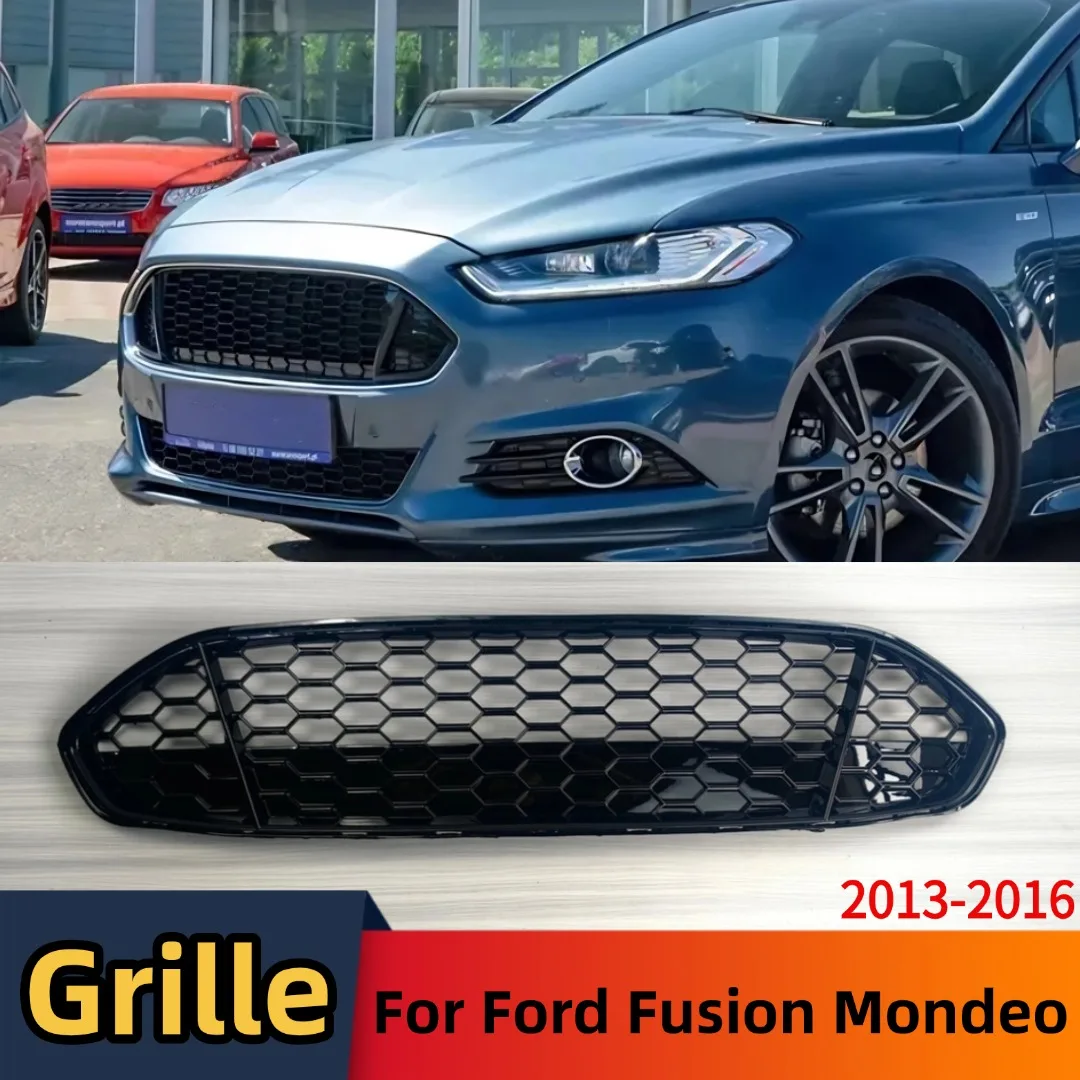 

For Ford Fusion Mondeo 2013-2016 Sport Front Bumper Grille Inlet Honeycomb Mesh Grill Mask Grid Exterior Part Tuning Accessories