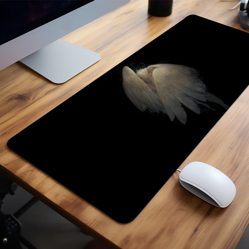 

Angel in the Dark Mouse Pad Computer Desk Mat Keyboard Pad Non-Slip Perfect Gift for Friends Teen Girlfriend Boyfriend Worker