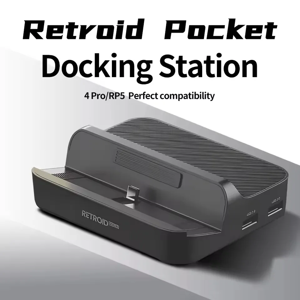 Docking station di ricarica per Retroid Pocket 5 4 Pro / RP5 / Retroid Pocket Mini Console di gioco Stand Dock Accessori personalizzati