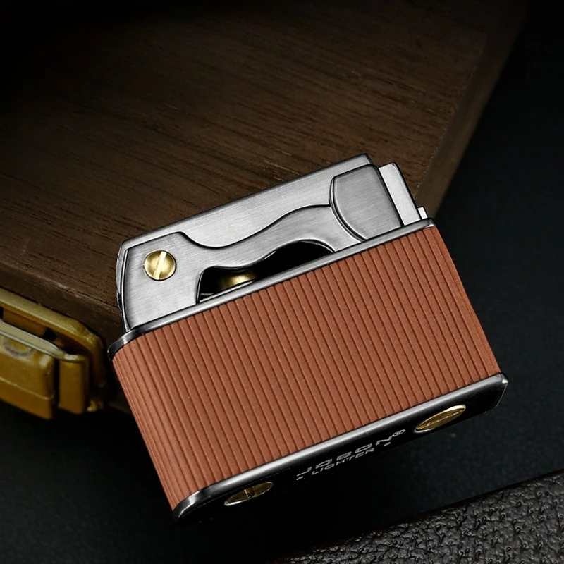 ZB press ejection oil lighter fashionable and personalized high-end men's internet celebrity style