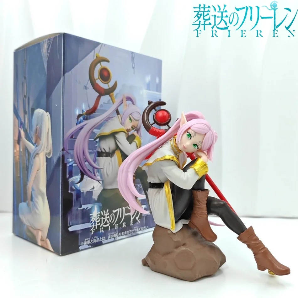 14cm tapón de fideos Sousou no Frieren figura de Chica de Anime Frieren Beyond Journey's End figura de acción juguetes de modelos coleccionables