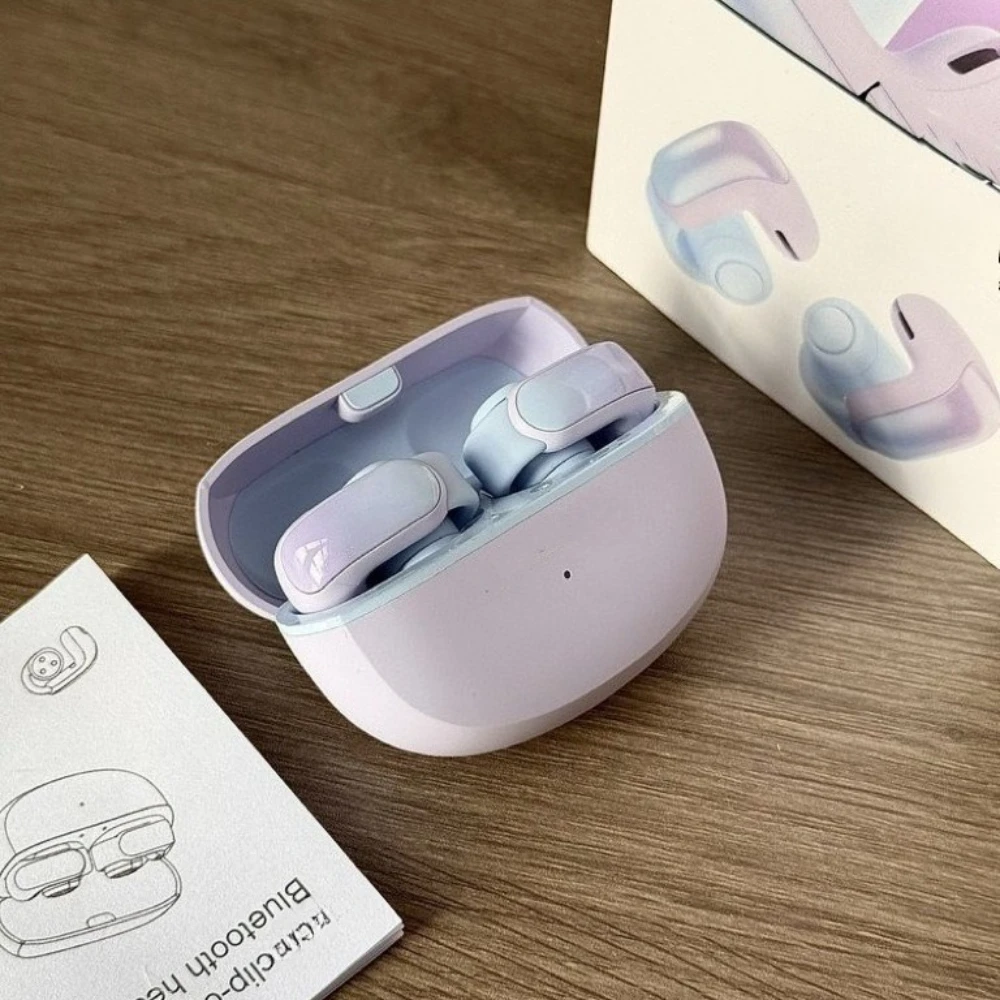 Novo forultra clipe de orelha aberto fones de ouvido bluetooth formv12 espaço áudio esportes não no ouvido com cancelamento de ruído fone de ouvido