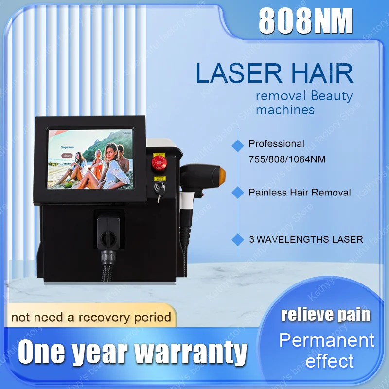 

New High-power 2000W Ice Platinum 3Wavelength Alexandrite 755 808 1064 Diode Permanent Hair Removal Machine