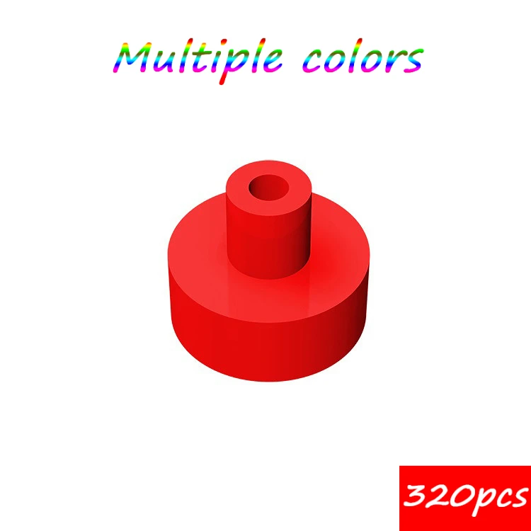 

MOC 320PCS 20482 Tire Round 1x1 Building Blocks With Bar And Pin Handle Bricks Educational Particle Toys Children Birthday Gifts