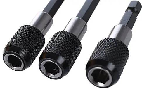3 pçs soquete de impacto porca quadrada driver bit 3 pçs 1/4 hex shank chave de fenda bit titular 1 pçs 1/4 hex 105 graus ângulo direito conjunto broca