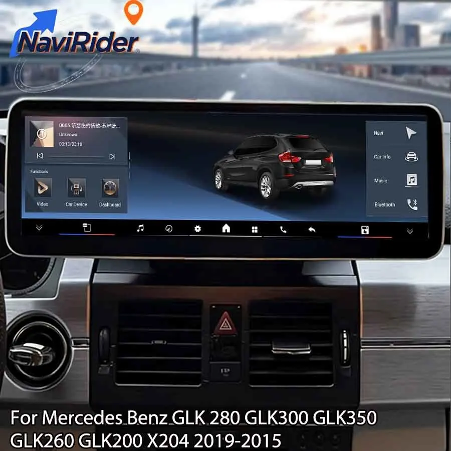

14.9" Android Multimedia Player For Mercedes Benz GLK 280 GLK300 GLK350 GLK260 GLK200 X204 2019-2015 Carplay Navigation WiFi GPS