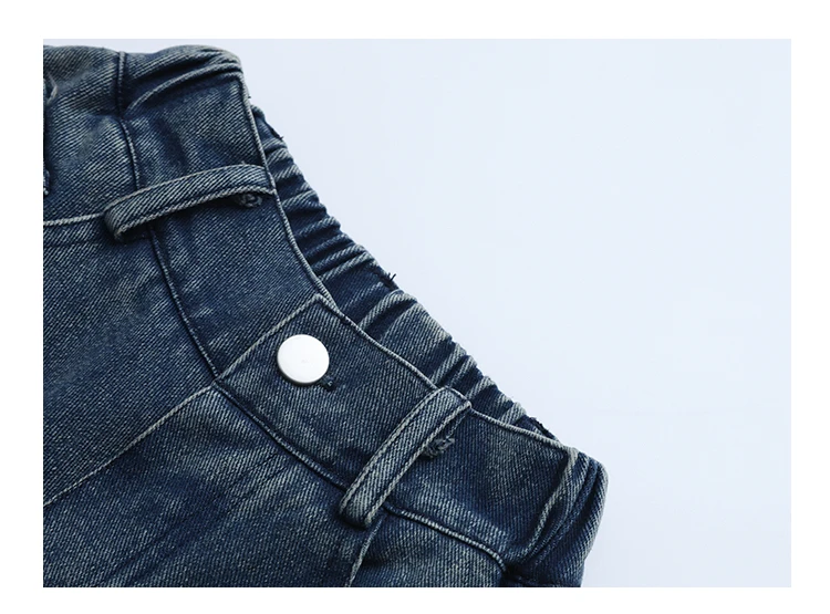 Neue Kinder-Modejeans mit Schmetterlingen für Mädchen, Stylische Gerade Denim-Hosen, Kinder-Teenager-Jeans im Loose-Stil – Detail 11