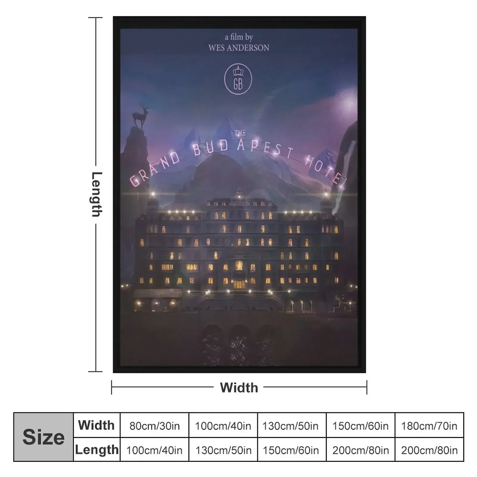 Grand Budapest Hotel Throw Blanket Decorative Beds manga cosplay anime Kid'S Soft Plaid Soft Beds Blankets