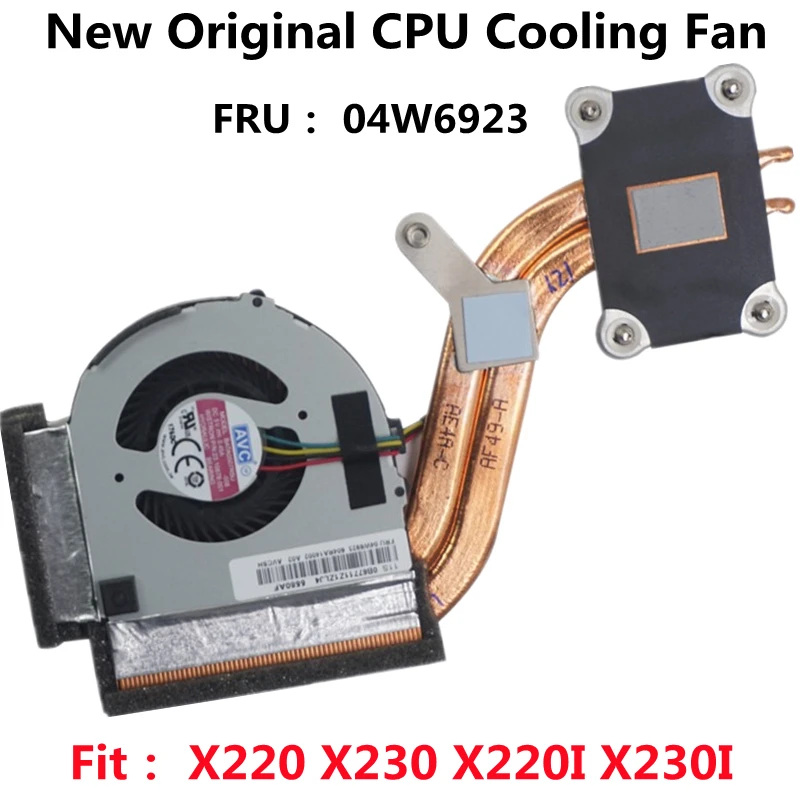 

New Original CPU Cooling Fan Heatsink for Lenovo ThinkPad X230 X230i X220 X220I FRU:04W0435 04W6921 04W6922 04W6923