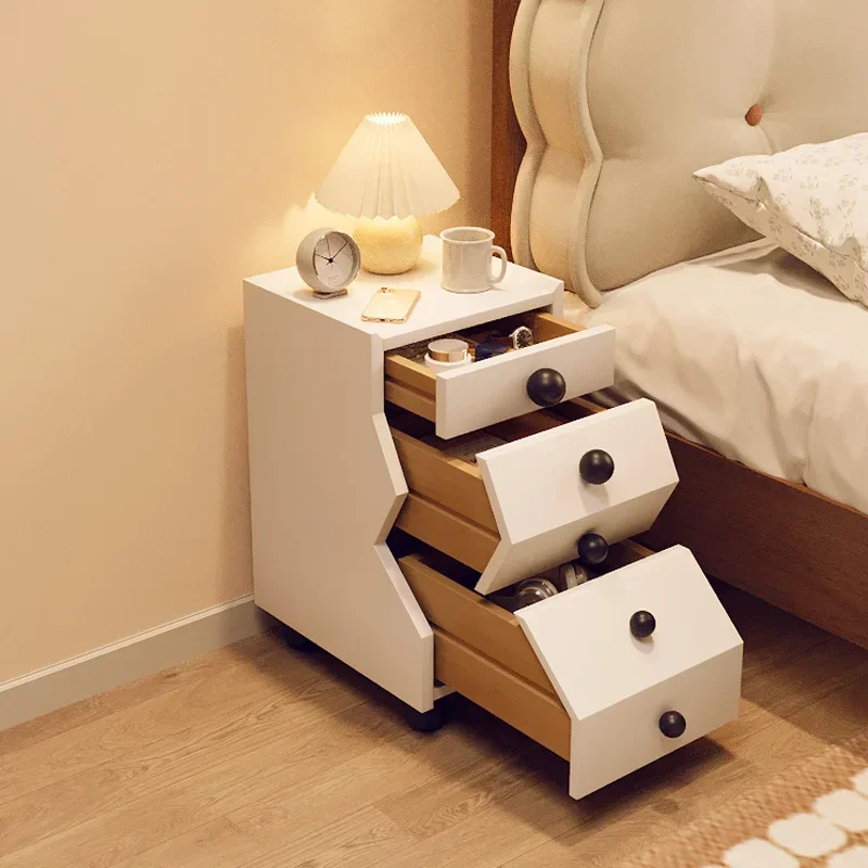 New Solid Wood Bedside Table Home Bedroom Bedside Narrow Gap Creative Small Cabinet Narrow Cabinet