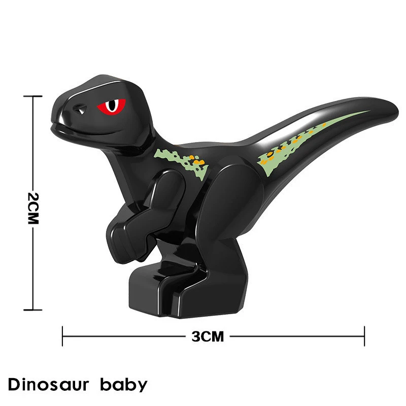 Baby Dinosaur Building Blocks Toys Collection Souvenir Gift Birthday Jurassic Rex Raptor