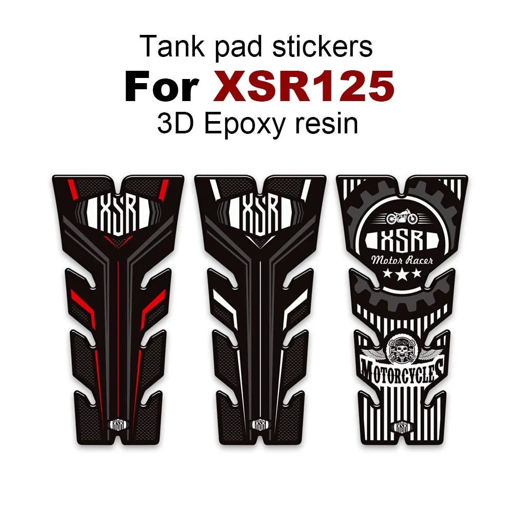 

New Motorcycle Side Tank Pad Sticker Gas Knee Grip Protector Anti Slip Decal Accessories For Yamaha XSR125 XSR 125 2023