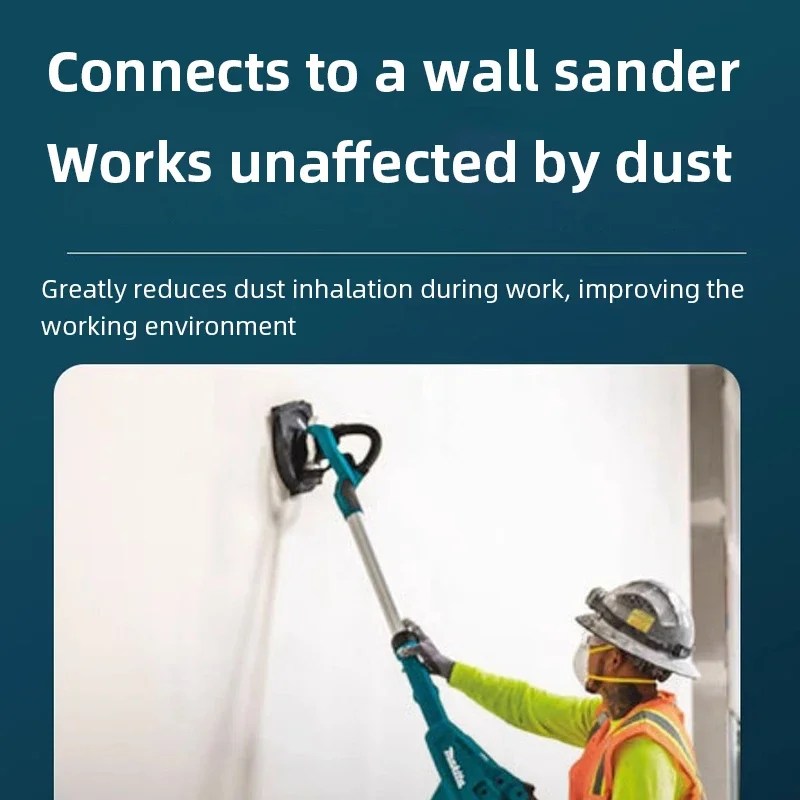 مكنسة كهربائية صناعية قوية مع حقيبة مستخرج غبار شفط عالي التحمل لتجديد البناء ومطحنة الشق على الحائط #4
