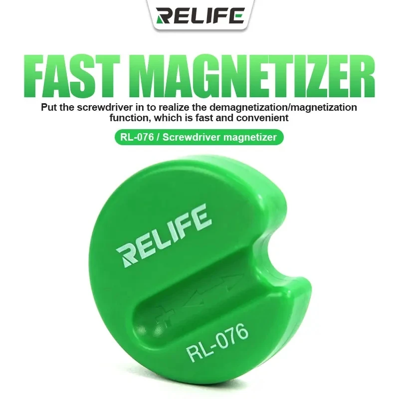 RELIFE RL-076 Screwdriver Magnetizer Fast Magnetization/Degaussing Anti-Screw Loss Storage Screws Easy To Carry Magnetic Durable