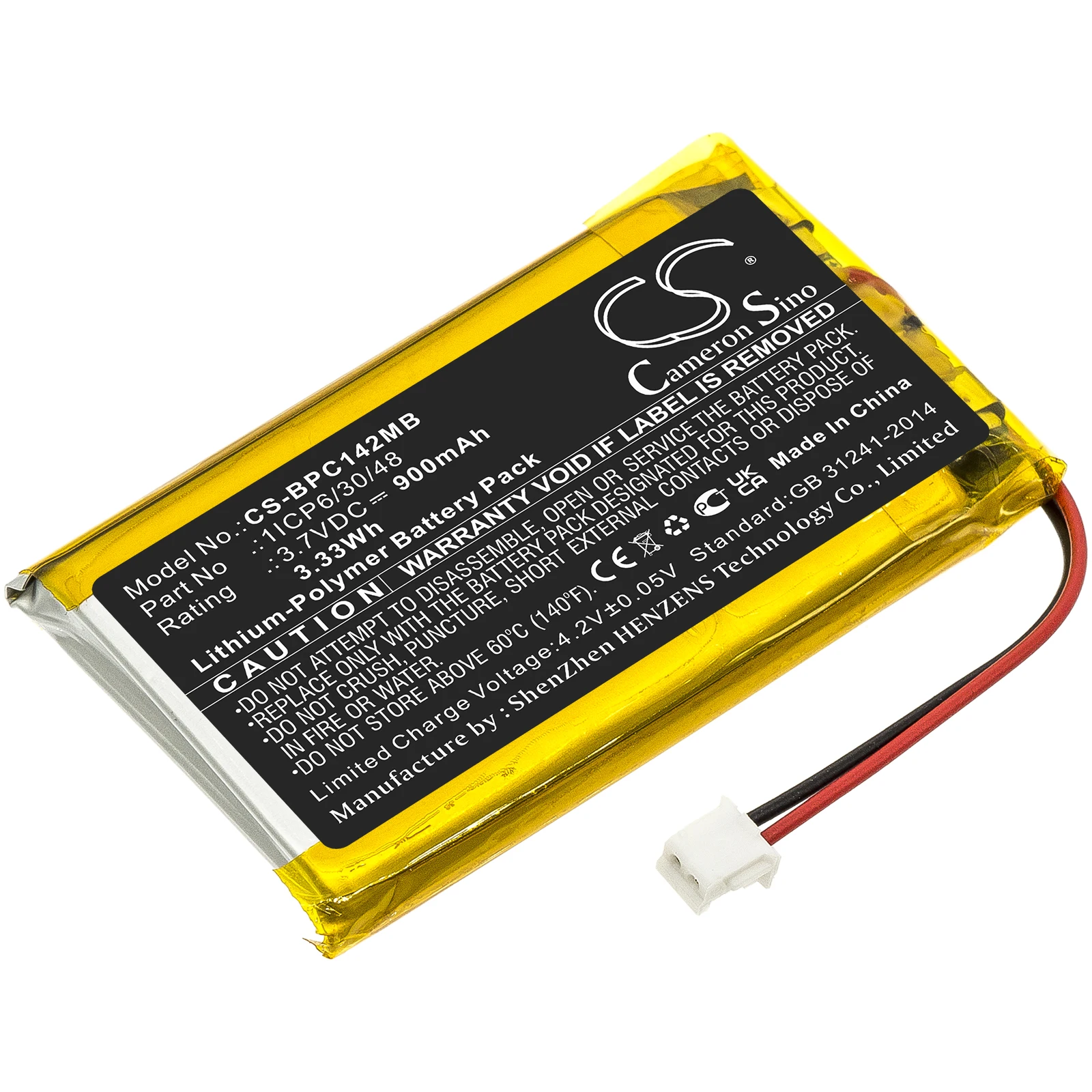 Akumulator CS BabyPhone do Babymoov Premium Care A014203 pasuje do 1ICP6/30/48 li-polimer 3.70V 900mAh/3.33Wh