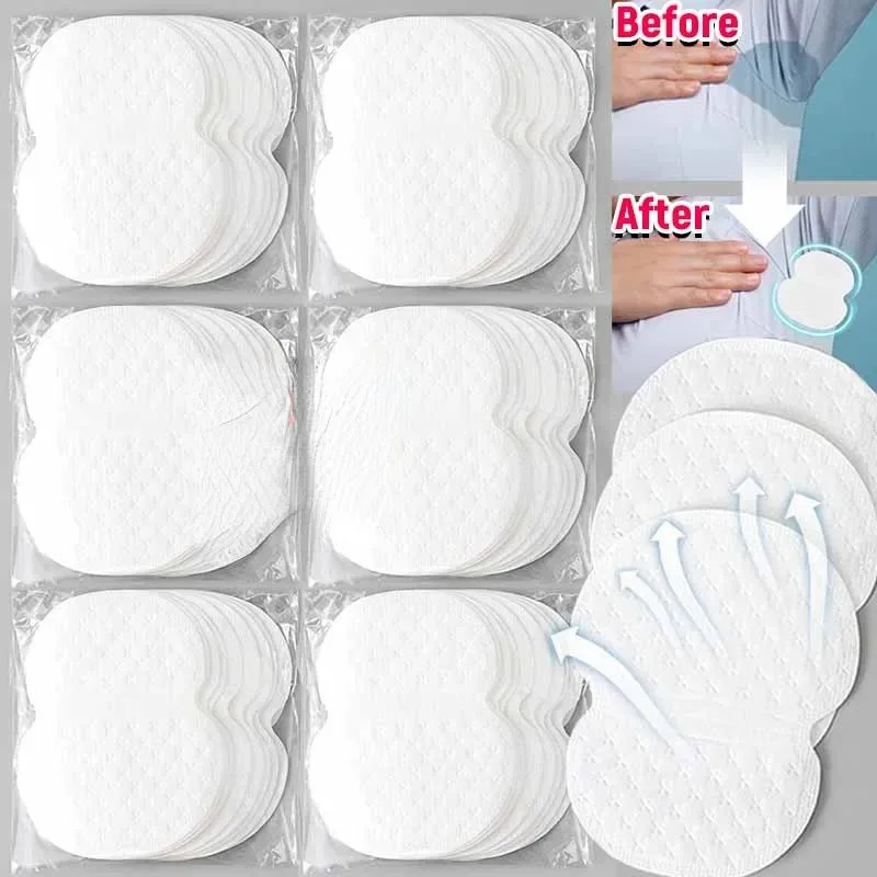 10/200pcs Invisible Underarm Sweat Absorbent Stickers Sweat Perspiration Deodorant Shield Pad Dress Clothing Care Antiperspirant