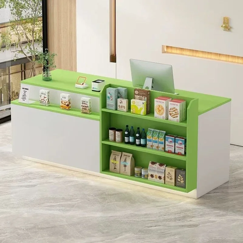 Bar convenience store checkout page store small counter supermarket stationery store display stand front desk reception desk