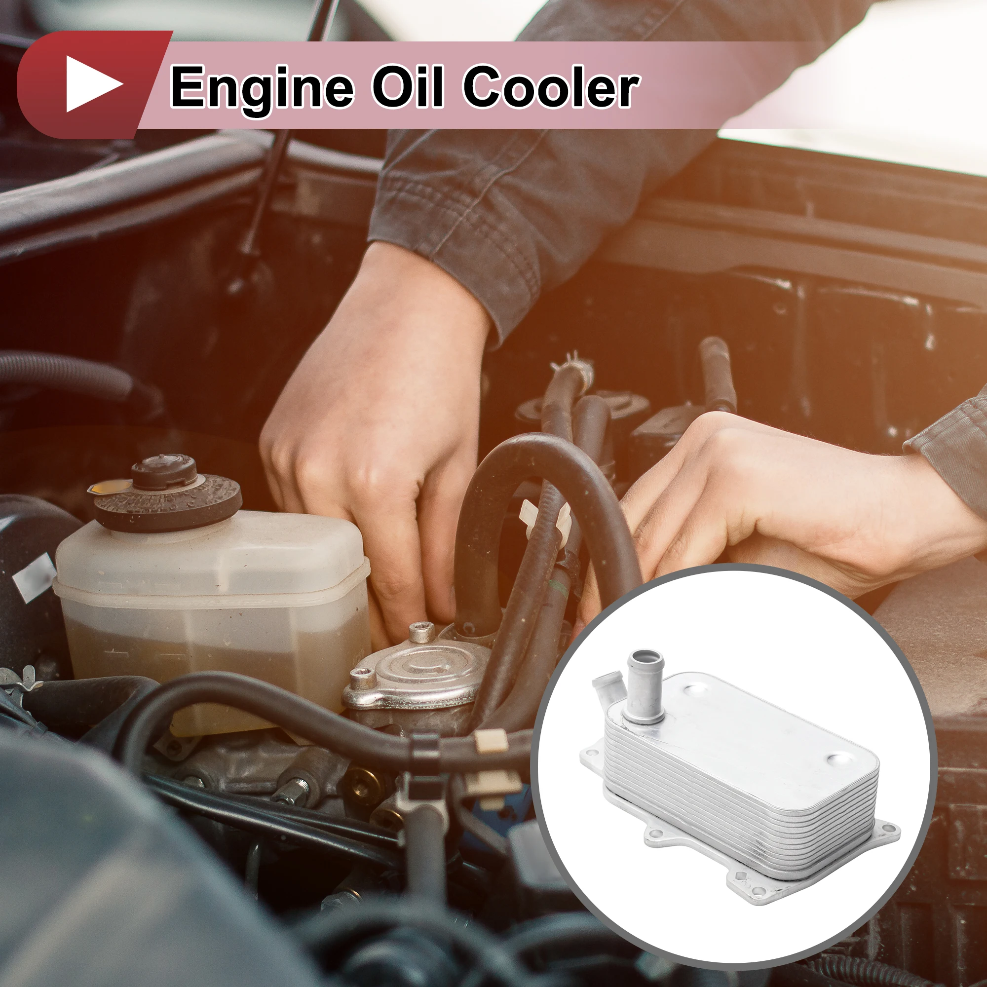 

Масляный радиатор двигателя UXCELL для FORD TRANSIT 2.4 MK6 RWD 00-06 No BK2Q6B624AA Trans Cooler