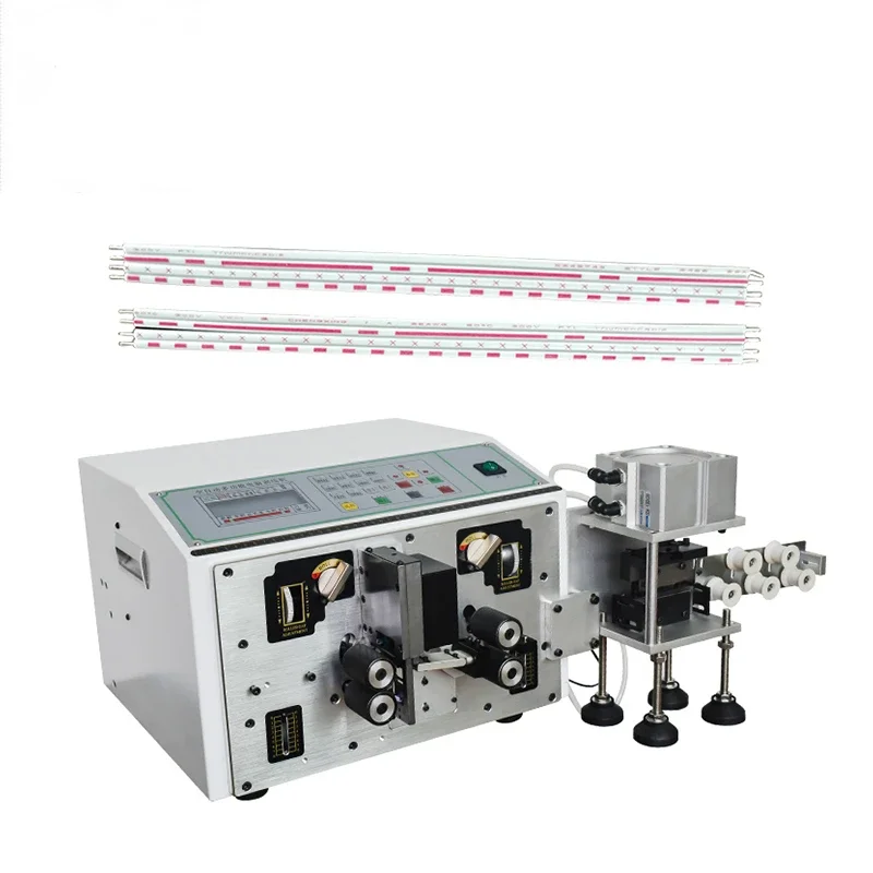 3Q 2 cores flat power cord cable wire cutting stripping twisting machine flat sheathed wire cutting striping and separating