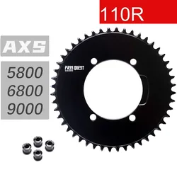 PASS QUEST X110 BCD Road Bike single chainring 4-bolt for AERO axs chain Round Chain ring Suitable for SHIMANO 4700/5800/6800