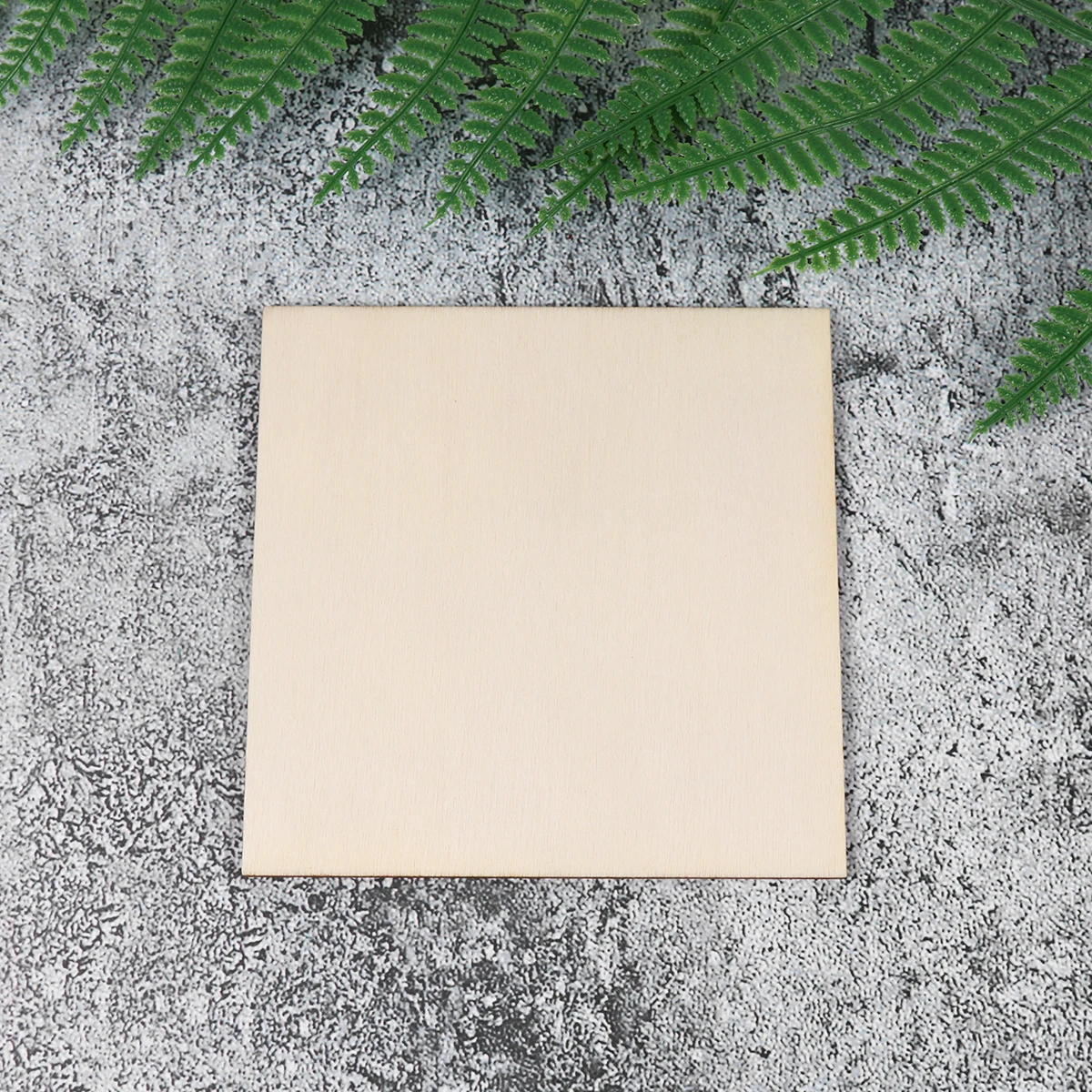 

20PCS Laser Cutting Wood Slices Unfinished naments Craft Square DIY Rustic Wooden Chip Coasters Photo Props Decor