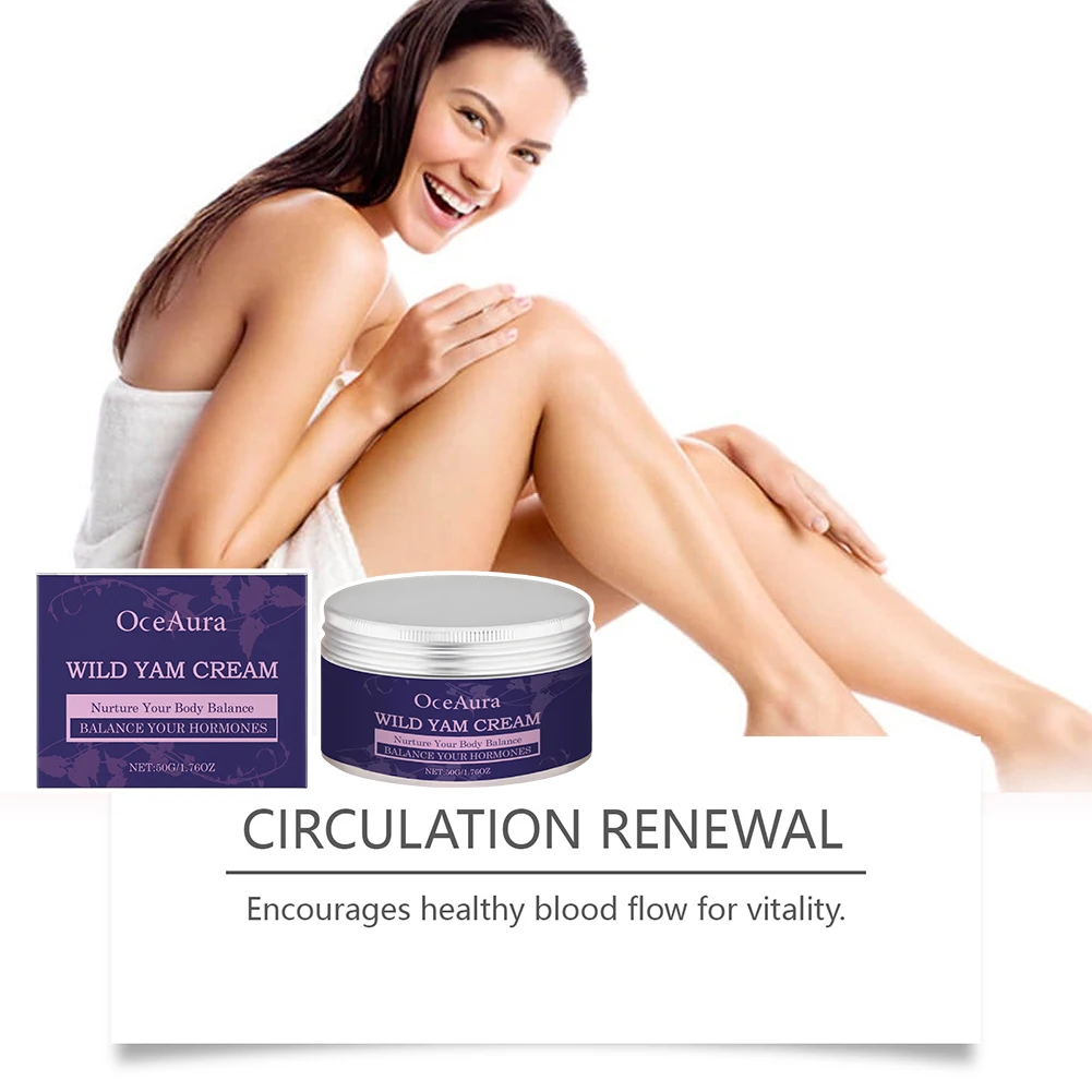 

50g Wild-Yam Cream For Hormone Balance Women's Organic-Wild Yam Cream Natural Extract Moisturizing Cream Body Care Products
