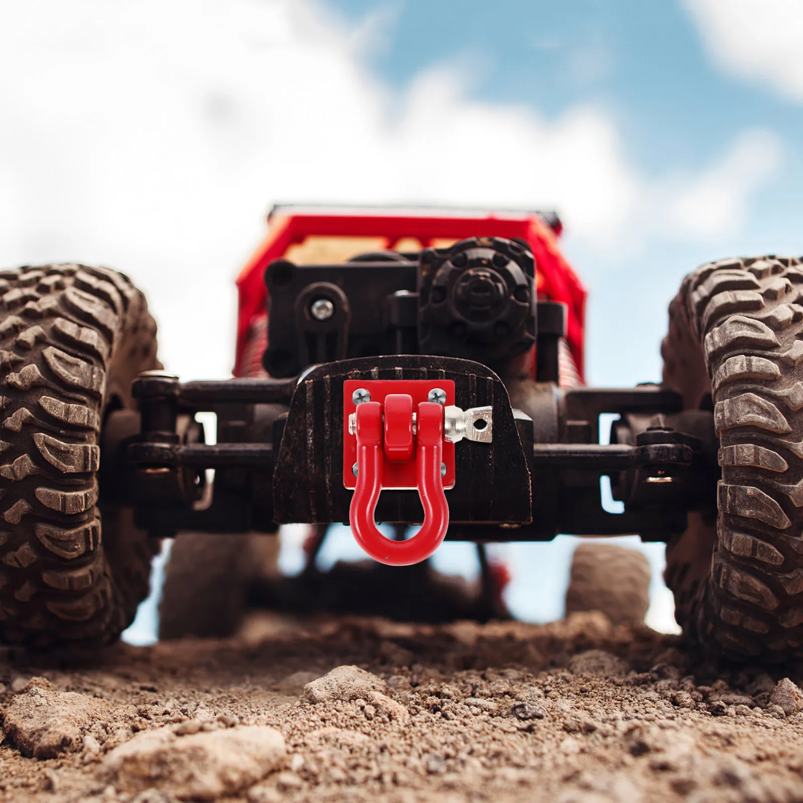 

2Pcs Corrosion Resistant Aluminum Rc Crawler Trailer Rescue Buckles Strong Towing Hooks for Off Road Car Simulation Adventure