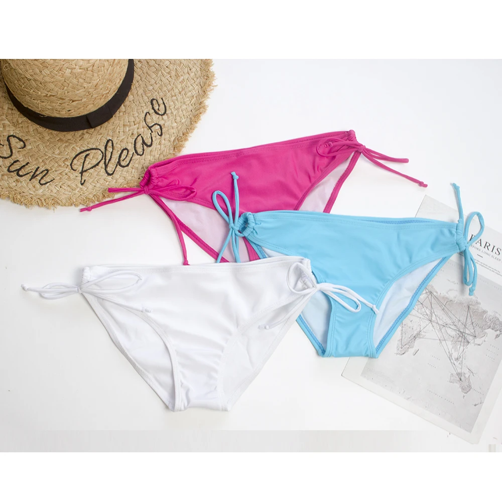 Kwiatowy Bandage Basic Bikini Tanga Brazylijskie Majtki Kąpielowe Damskie 2026 Sexy Strój Kąpielowy Damski Dół Kostium Kąpielowy 171T