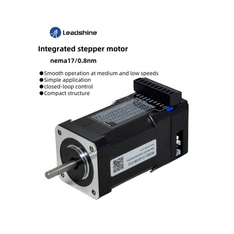 High Performance Leadshine Closed Loop Integrated Motor or ICL42-08 Leadshine Nema 17 Integrated Servo Motor
