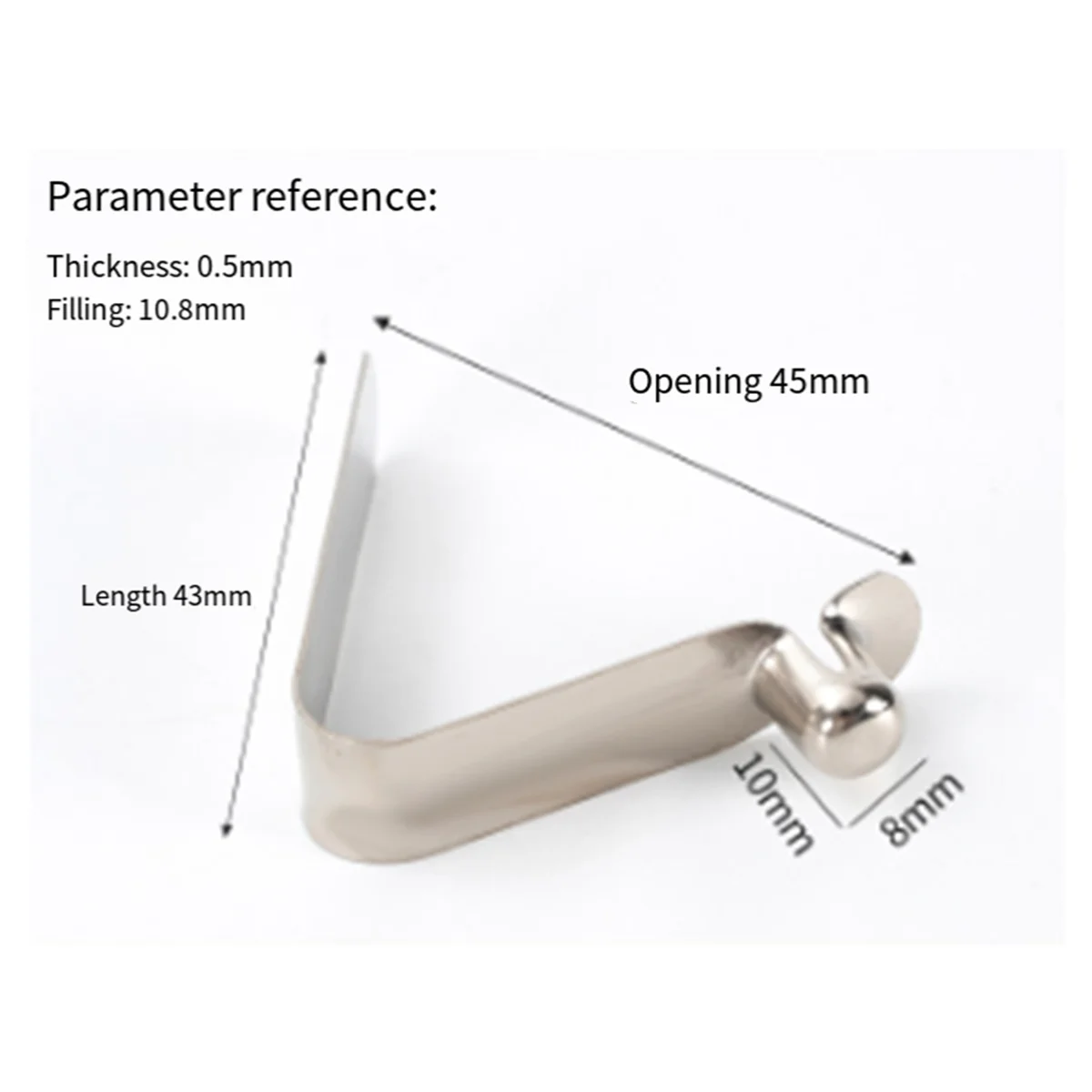 BAAQ 100 Pcs Umbrella Marbles Snaps Corner Buttons Hooks Clips Paddle Spring