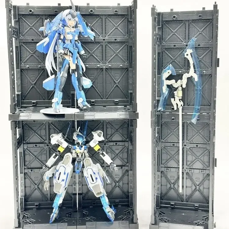 En stock Gundam Gnaku HG/RG/1/144 soporte de exhibición modelo estante de almacenamiento decoración base Gundam modelo escenario
